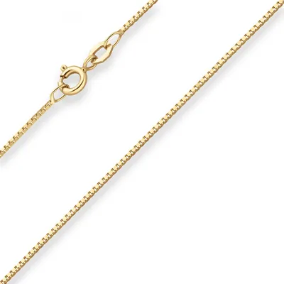 Produktbild von 0,9mm Veneziakette Goldkette Collier Halskette aus 333 Gold Gelbgold 60cm