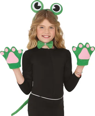 Produktbild von Tierkostüm Königlicher Frosch Karneval Kinder Tier Set Mit Nette Grüne Zubehör Lustige Naturelemente Kreative Designs Lustige Gestaltung Zubehört, Farbe: GrÜn