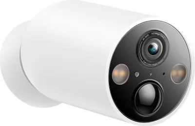 Produktbild von TP-Link Tapo C425, IP-Sicherheitskamera, Draußen, Kabellos, Decke/Wand, Weiß, Patrone (Form)