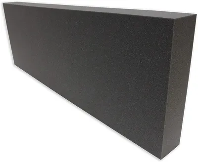 Produktbild von Dibapur Rückenlehne (120x40x5 cm) Rückenkissen (OHNE BEZUG) - Kaltschaum für Palettenkissen Anthrazit/Schwarz Schaumstoff für Europalette - RG29/44 - Hundekissen