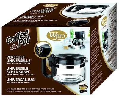 Zdjęcie produktu dla Wpro UCF100, Ekspresy przelewowe do kawy, Czarny, Przezroczysty, Szkło hartowane, 15 kub., Termoplastyczny, Plastik, Stal nierdzewna