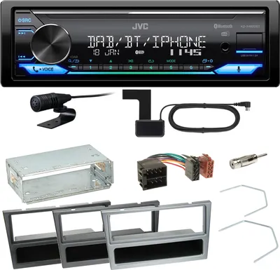 Produktbild von JVC KD-X482DBT Bluetooth Einbauset für Opel Vectra C Signum Corsa Combo
