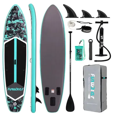 Immagine prodotto di Tavola gonfiabile SUP - Modello SUPFW32C - Tavola da paddleboard - 350 x 84 x 15 cm - Superficie antiscivolo - Per adulti