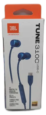 Immagine prodotto di Cuffie intrauricolari JBL Tune 310 C con USB-C, microfono e audio ad alta definizione