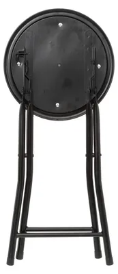 Produktbild von 5five Beistellhocker/Stuhl - klappbar - schwarz/grau - 46 cm