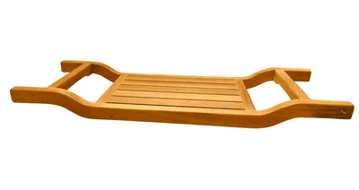 Produktbild von Badewannenablage Holz Cara Massivholz Badewannentablett Teakholz Wannentablett premium