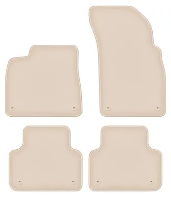 Immagine prodotto di Tappetini in moquette per Audi Q8 dal 2018 (SUV) – set 4 pezzi, beige, su misura – Wielganizator FORTUNA
