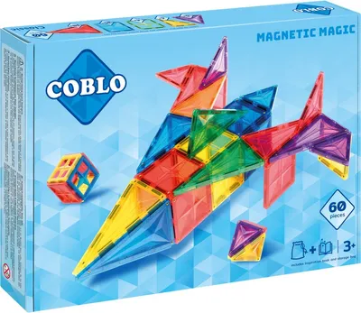 Obrázek produktu pro Coblo Magnetická stavebnice - 60 kusů