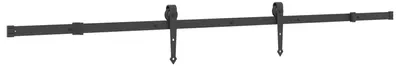 Obrázek produktu pro vidaXL Posuvné dveře NARVIK Přírodní a černé 70 x 210 cm (213,5 cm)