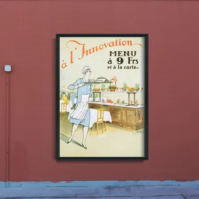 Produktbild von Poster - Canvas - Leinwand - 42 cm x 59,4 cm - L'Innovation Brüssel
