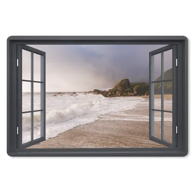 Produktbild von MuchoWow® Mauspad Mousepad Aussicht - Meer - Strand 27x18 cm - Mousepads - Maus Mat - Pad - Mausunterlage - Büroartikel - Desk Matten