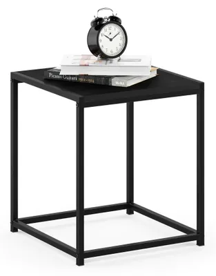 Immagine prodotto di Tavolino ausiliario Furinno Camnus con 1 ripiano, in legno, nero, 40 x 40 x 45,29 cm