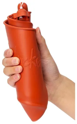 Produktbild von Scrunch Spielzeugeimer orange faltbar langlebig Strandspaß