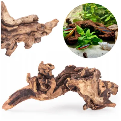 Produktbild von Aquarium Wurzel Desert Naturdeko für Aquarium und Terrarium, 15 cm, natürliche Deko mit einzigartiger Form für kleine Becken