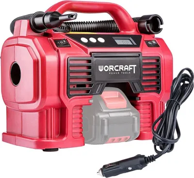 Obrázek produktu pro WORCRAFT CAC-S20LiA Aku kompresor 20V, autozásuvka, (bez baterie a nabíječky)