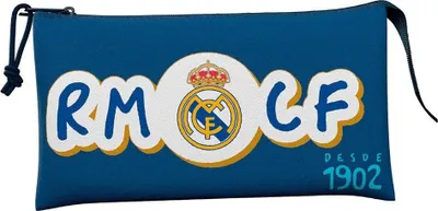 Zdjęcie produktu dla Piórnik saszetka REAL MADRID potrójny niebieski