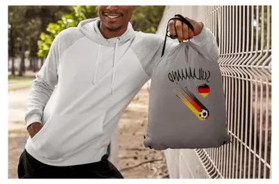 Produktbild von Rucksack Deutschland | Fan Rucksack | EM Deutschland | Fahne Deutschland | Beutel für Fans
