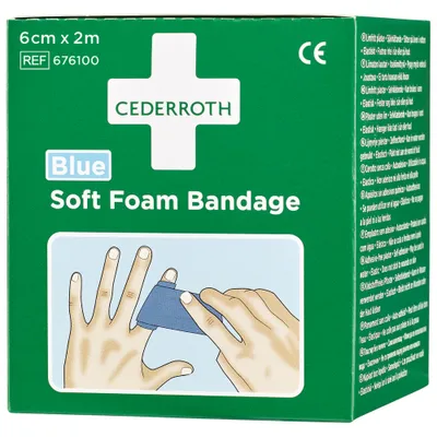 Obrázok produktu pre Cederroth 51011011 Mäkká penová náplasť - 2 m, modrá, samolepiaca