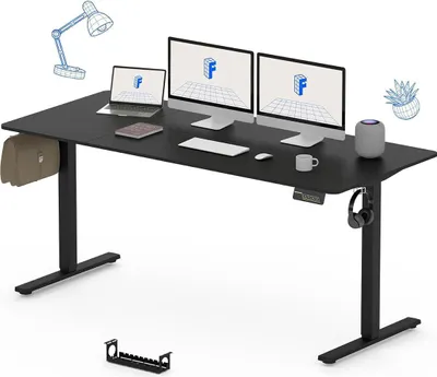 Produktbild von Elektrischer Tisch FQ1B-1660-EUV2 schwarz, 160 x 60cm, schwarz