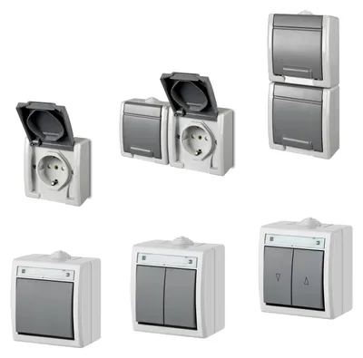 Immagine prodotto di Elektroplast Bell Switch Aquant Grey Ip55 1205-10