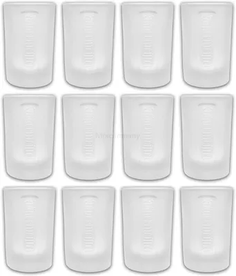 Produktbild von Jägermeister Gläser-Set Frosted Club Shotgläser 12er - Shot Gläser 2cl, Schnapsglas Shotglas, Glas, Vodka, Tequila, ideal für Gastronomie, Club, Bar