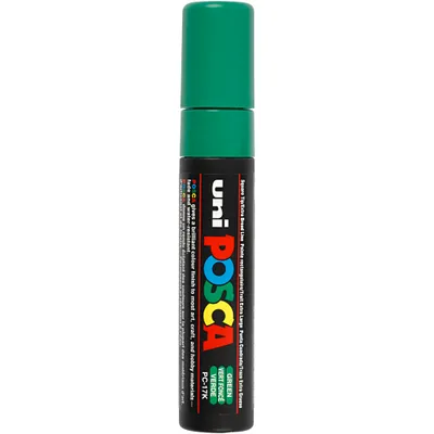 Produktbild von POSCA uni PC-17K, 1 Stück(e), Grün, Meißel, Schwarz, Grün, 1,5 cm, Tinte auf Wasserbasis