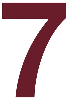 Produktbild von Hausnummer ''7'' Rot