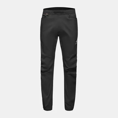 Schwarze Trekkinghose "Massone Light Pants" von Mammut; geeignet für Herren; mit schmalem Schnitt.