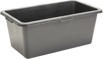 Zdjęcie produktu dla Toolland HED100060N, Wanna budowlana, Prostokątny, Czarny, 65 l, 725 mm, 385 mm