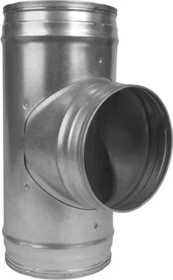 Productafbeelding van Afzuigslang Splitter - T-stuk Ventilatie - Lucht Verdelen - Glad Binnenwerk - 125 mm - Metaal