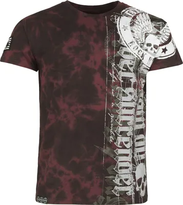 Produktbild von Rock Rebel by EMP Herren rotes T-Shirt mit Batik L