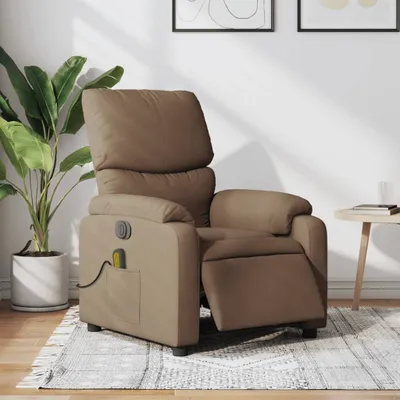 Produktbild von Massagesessel Fernsehsesel Elektrisch Braun Stoff 3204816