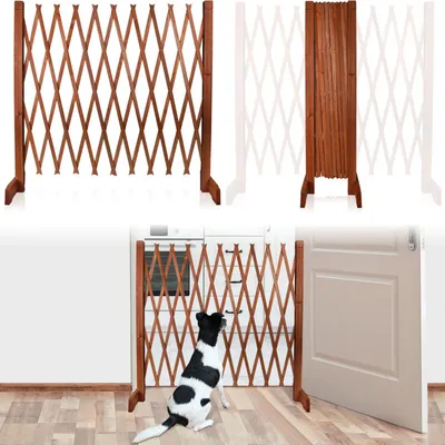 Produktbild von Stimo Hundezaun Türschutzgitter Absperrgitter 30-117cm Hund Schutzgitter Treppen Schutz Sicherheits Türgitter Zaun