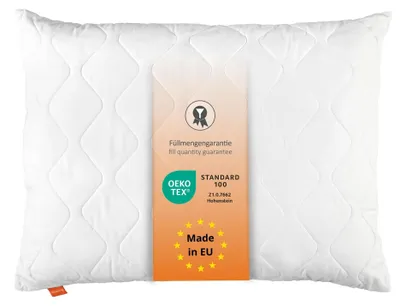 Obrázek produktu pro Omgoods – Polštář z mikrovlákna se zapínáním na zip, rozměry 70x90 cm, bílý, Oeko-Tex
