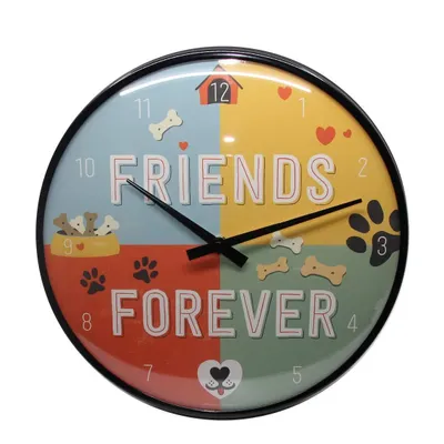 Produktbild von XXX Nostalgic-Art - Wanduhr - Pfotenschild - Friends Forever