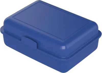 Produktbild von Pausen-Box" Vorratsdose – Brotdose Kinder mit Trennwand & Klickverschluss – BPA-frei und  Germany – Lunchbox für die Schule & Arbeit - standard-blau PP
