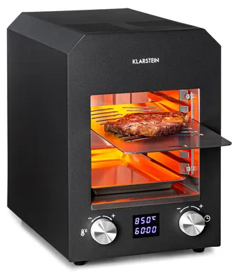 Image de Hannibal Barbecue intérieur haute température 2200W 850°C inox noir
