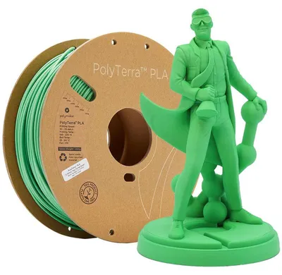 Image de Polymaker PolyTerra PLA, Couleur:Forrest Green, Taille du filament:1.75mm, Poids:1 kg