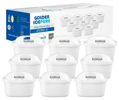 Produktbild von Wasserfilter Kartuschen Kompatibel mit Brita Maxtra+ Maxtra Pro All-in-1, Ersatz für Mavea Anna Duomax, Kalkentfernung, 9 Stück