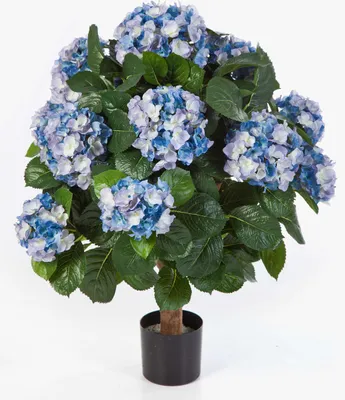 Produktbild von artplants.de Kunst Hortensie Haruka, 540 Blüten, blau, Deluxe, 60cm - Hortensie künstlich - Kunst Blume