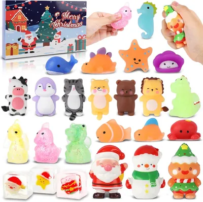 Produktbild von Adventskalender 2025 für Kinder – 24 Überraschungen – Adventskalender mit Mochi-Squishies