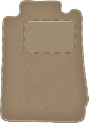 Produktbild von Fahrerfußmatte Velours beige passend für Mercedes SLK R170 (1996-2004, Cabrio) – mit Befestigungen – passgenau