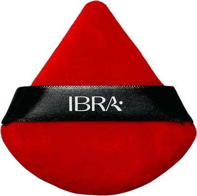 Produktbild von IBRA Dreieckige Puderquaste - Rot 1 Stück.