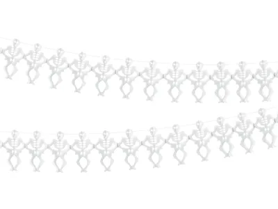 Produktbild von Seidenpapier-Girlande Skelette Halloween Deko