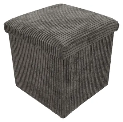 Produktbild von Sitzpouf aus Cord mit Stauraum TOBO, 38 x 38 x 38 cm