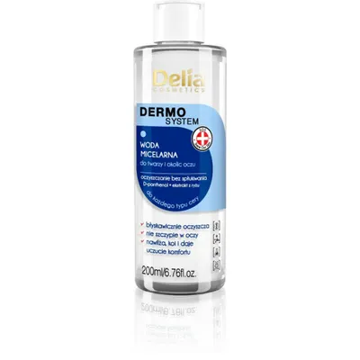 Obrázok produktu pre Delia Cosmetics Dermo System Micelárna pleťová voda na odlíčenie očí a pier