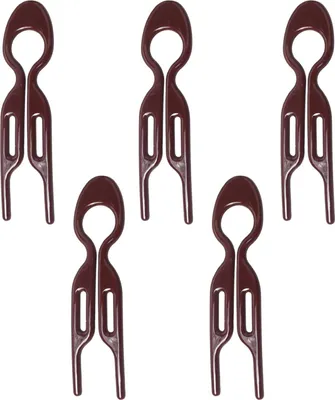 Immagine prodotto di INF 5 Pezzi Pettine per Capelli a Forma di U, Forcine per Capelli Francesi per Donna Caffè scuro