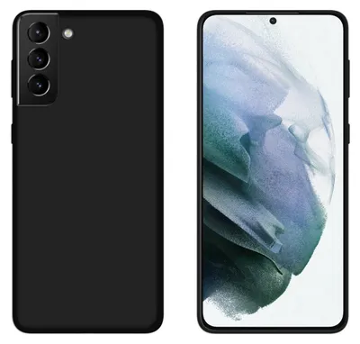 Produktbild von cofi1453® Silikon Hülle Basic kompatibel mit SAMSUNG GALAXY S21 PLUS ( G996F ) Case TPU Soft Handy Cover Schutz Schwarz