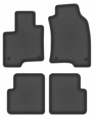 Imagen del producto de Alfombrillas de moqueta para Fiat Panda III 2012- (hatchback) – juego de 4 piezas, gris grafito, a medida – Wielganizator DURBAN