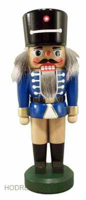 Produktbild von Nussknacker Soldat blau Höhe 20cm NEU